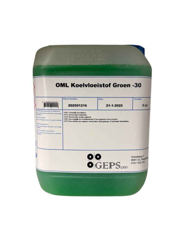 OML Koelvloeistof Groen -30 5L